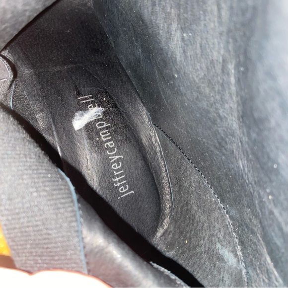 Jeffrey Campbell Ostrich feather leather suede Vain stiletto boots highheels 7.5 - Picture 8 of 13